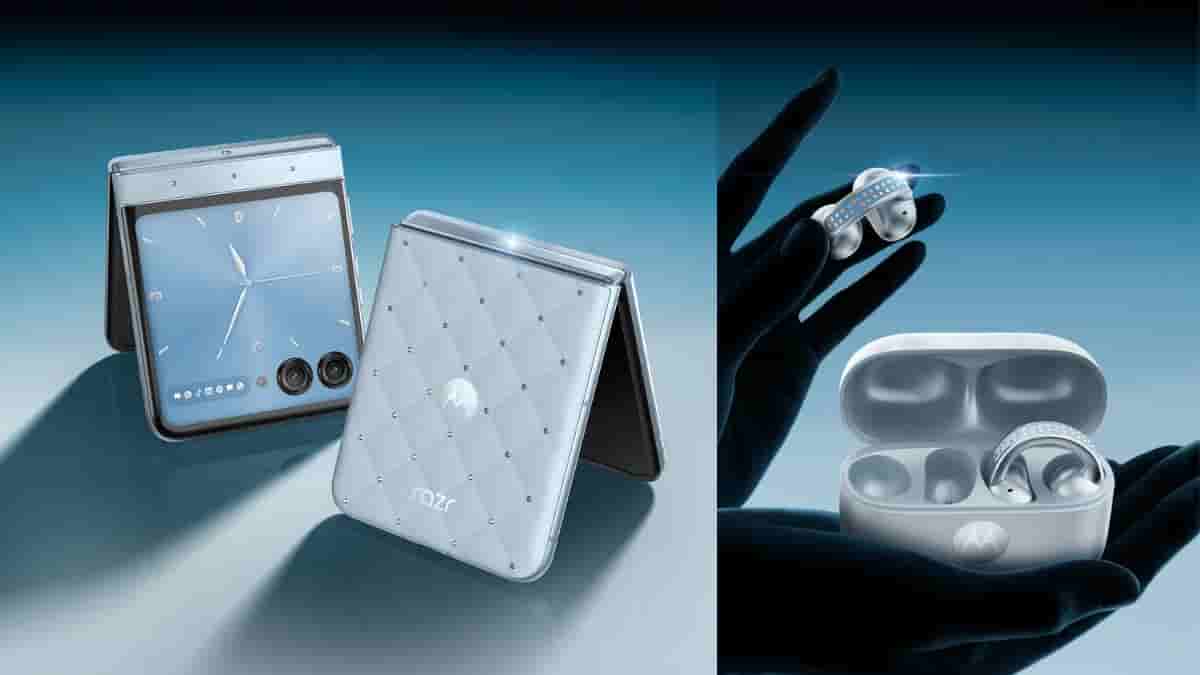 Swarovski Crystal-Clad Motorola Razr and Moto Buds Loop - Feature Image