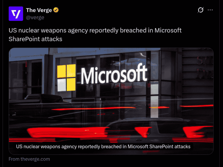 Microsoft SharePoint Attacks Reportedly Affected US Nuclear Weapons ...