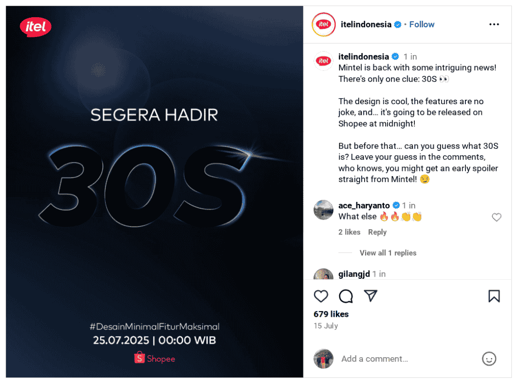 itel VistaTab 30S - Instagram Official Update