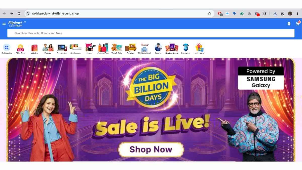 Fake Website Posing as Flipkart