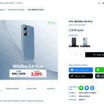 HTC HTC Wildfire E4 Plus Smartphone - Product Page Listing