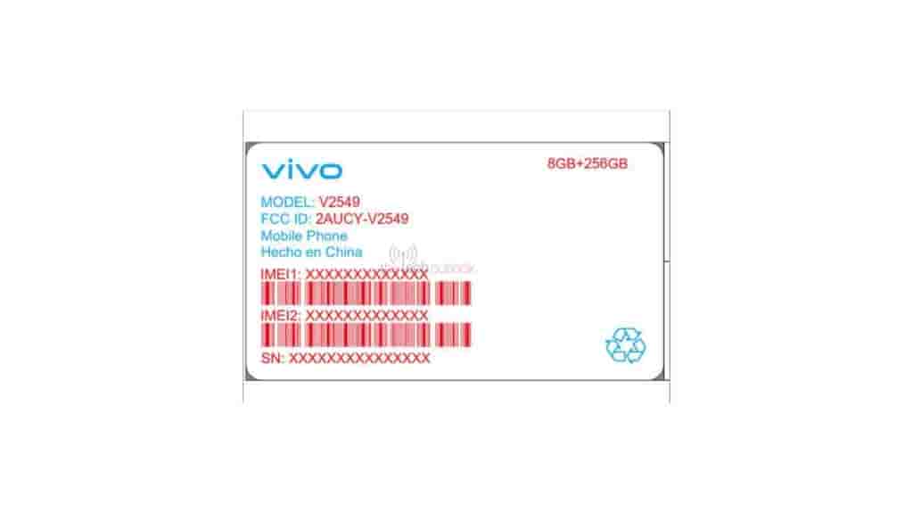 New Vivo 4G Smartphone (V2549) - FCC Certification (3)