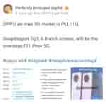 OPPO A6 Max 5G (PLL110) - Weibo Post Reveals it to Hit Global Market as OPPO F31 Pro+ 5G