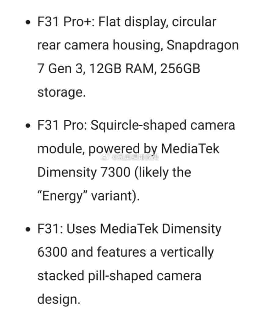 OPPO F31 Series - Details Tipped