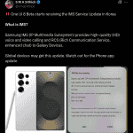 One UI 8 Beta Running Devices Starts Receiving IMS Service Update in South Korea - X Post