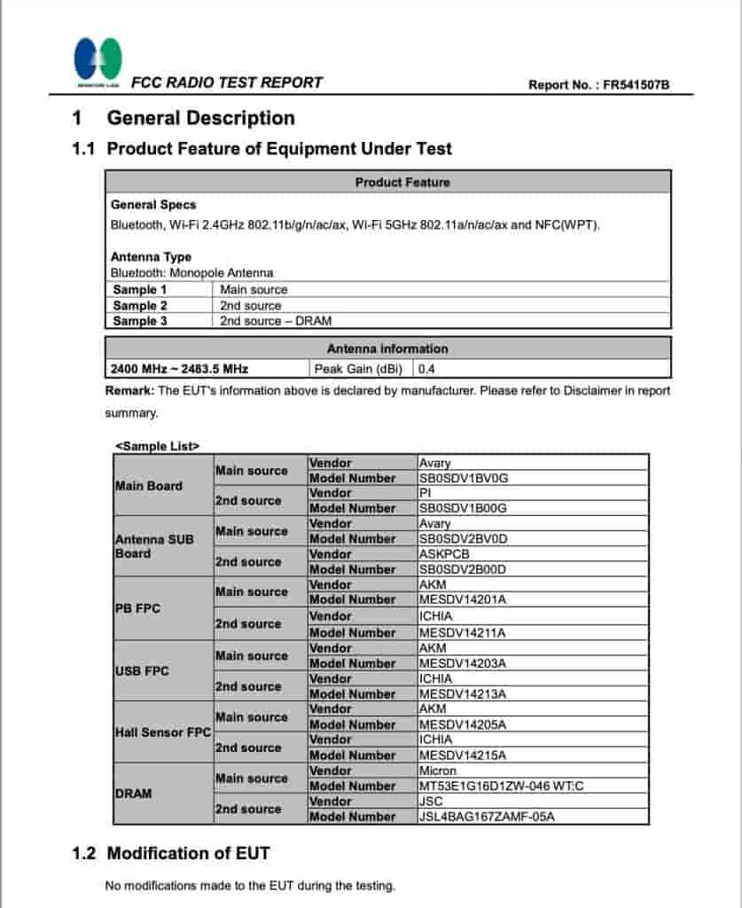 New reMarkable Paper Tablet (2AMK2-RM03AA) - FCC Certification (2)