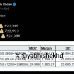 Realme 15T - Indian Pricing and Storage Options