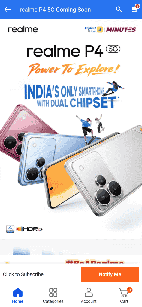 Realme p4 microsite flipkart (10)