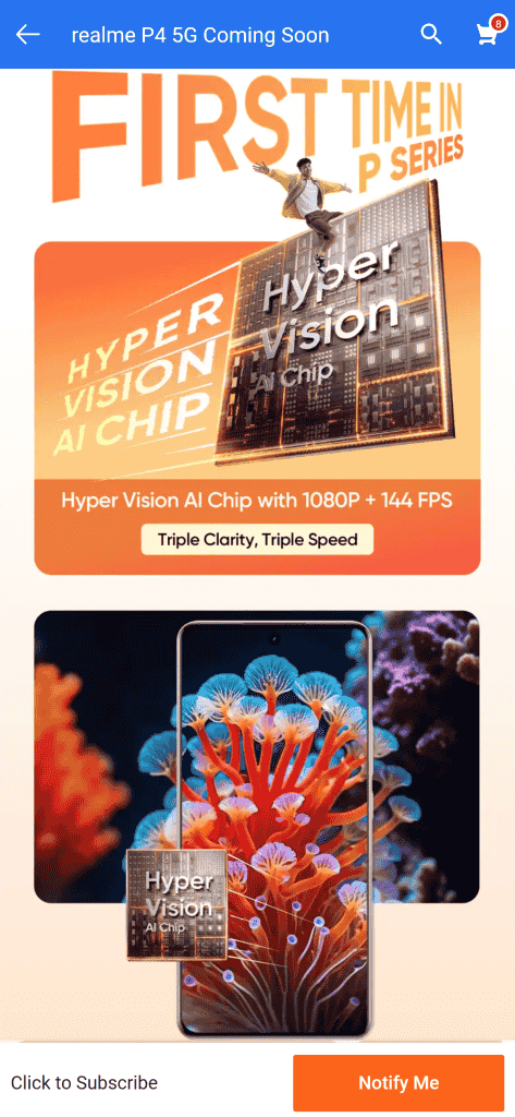 Realme p4 microsite flipkart (3)