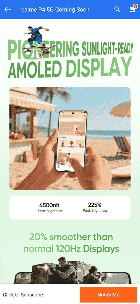 Realme p4 microsite flipkart (6)