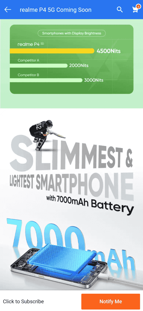 Realme p4 microsite flipkart (8)