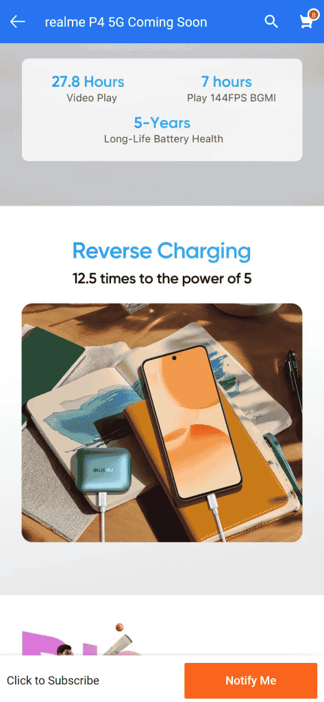 Realme p4 microsite flipkart (9)