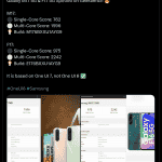 Samsung Galaxy M17 5G and Galaxy F17 5G - Geekbench Listing