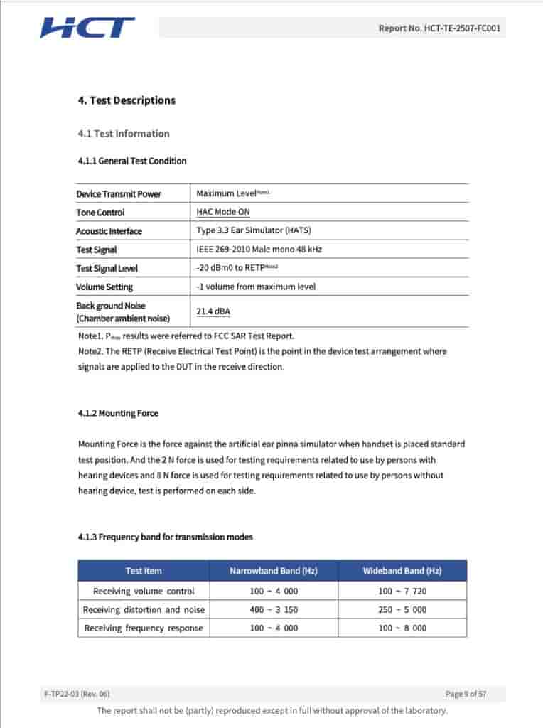 Samsung Galaxy S25 FE (SM-S731U, SM-S731U1) - FCC Certification Reveals HAC Mode (4)