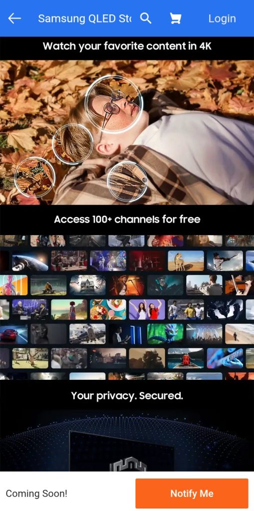 Samsung QLED 4K AI TV - Flipkart Landing Page (3)