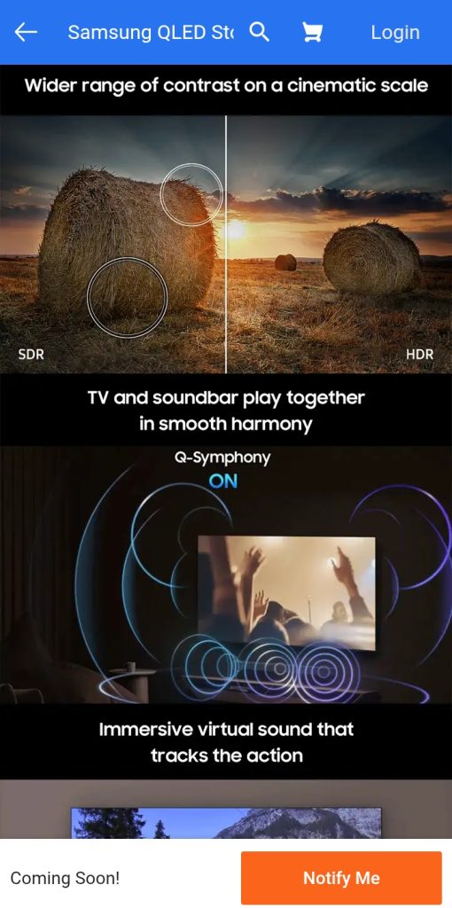 Samsung QLED 4K AI TV - Flipkart Landing Page (6)
