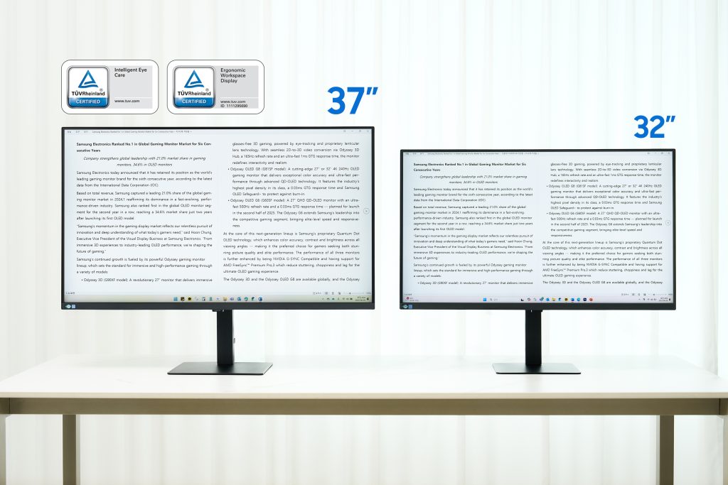 Samsung ViewFinity S8 37-Inch Monitor - Optimal Size for Work
