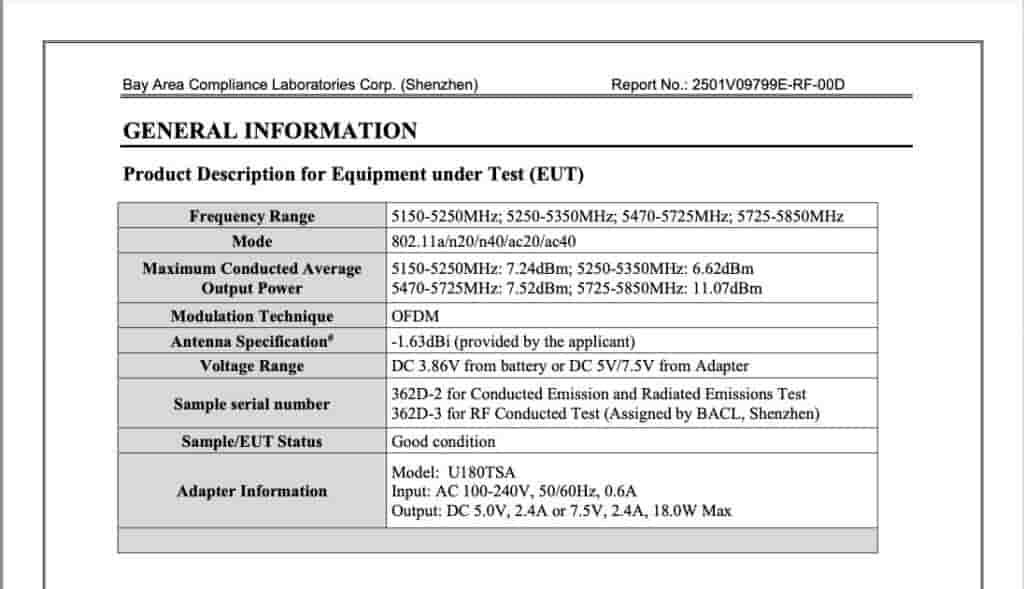 Tecno MegaPad Pro (T1201) - FCC Certification (2)