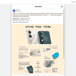 Vivo Y04 and Y04e - Facebook Post