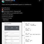Xiaomi 15T Pro - Geekbench Listing (X Post)