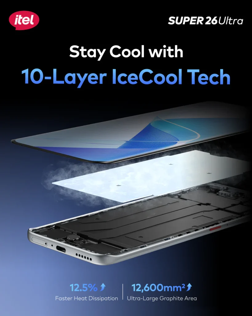 itel Super 26 Ultra - 10-Layer IceCool Tech