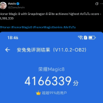 Honor Magic 8 - AnTuTu Score (X Post)