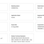 Honor X5c (NLA-LX2) - TDRA Certification
