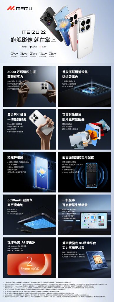 Meizu 22 - Key Specs