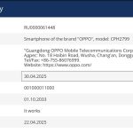 OPPO A6 Pro 4G (CPH2799) - EEC Certification