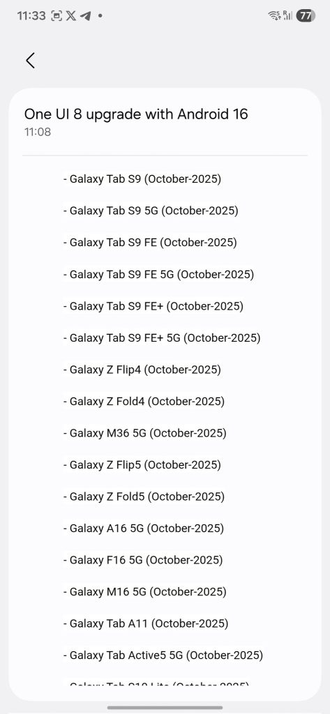 One UI 8 Roll-Out Scheduled for More Galaxy Devices in India - (3)