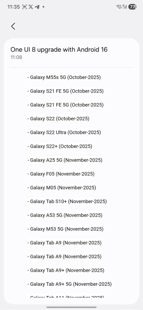 One UI 8 Roll-Out Scheduled for More Galaxy Devices in India - (6)