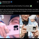 OnePlus 15 First Look Revealed Via Live Images (X Post)