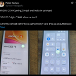 OriginOS 6 Coming to Global and Indian Markets Next Month in October 2025 - X Post