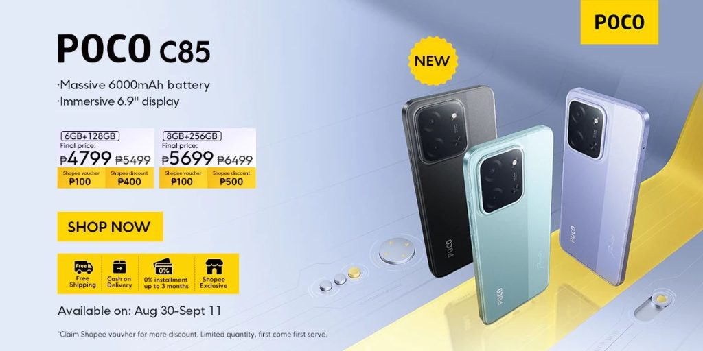 POCO C85 - Pricing and Availability