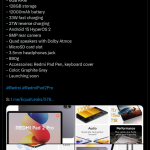Redmi Pad 2 Pro - Specifications Revealed (X Post)