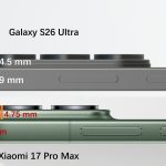 Samsung Galaxy S26 Ultra x Xiaomi 17 Pro Max - Thickness