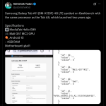 Samsung Galaxy Tab A11 LTE Variant (SM-X135F) - Geekbench Listing (X Post)