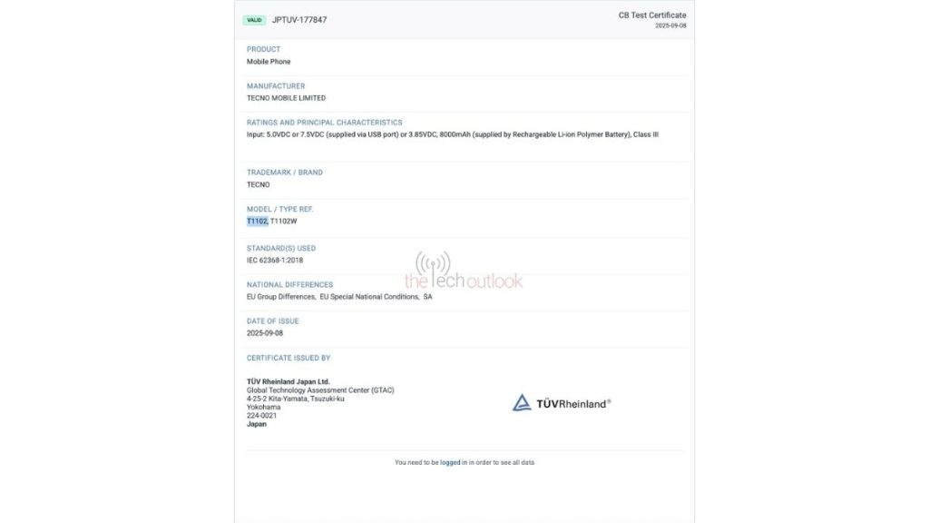 Tecno MegaPad SE spotted on TUV