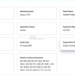 Xiaomi 15T (25069PTEBG) - TDRA Certification