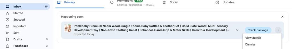 Gmail Package Tracking (2)