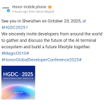 HGDC 2025 Announced for 23rd October 2025 - Weibo Post