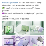 Honor MagicPad 3 - Weibo Post