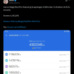 Honor MagicPad Pro Powered by Snapdragon 8 Elite Gen 5 Chip - AnTuTu Listing (X Post)