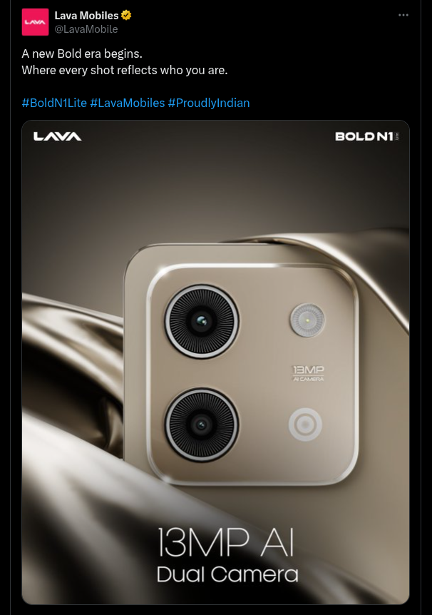 LAVA Bold N1 Lite - X Post