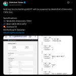 Nothing Phone 3a Lite (A001T) - Geekbench Listing (X Post 1)