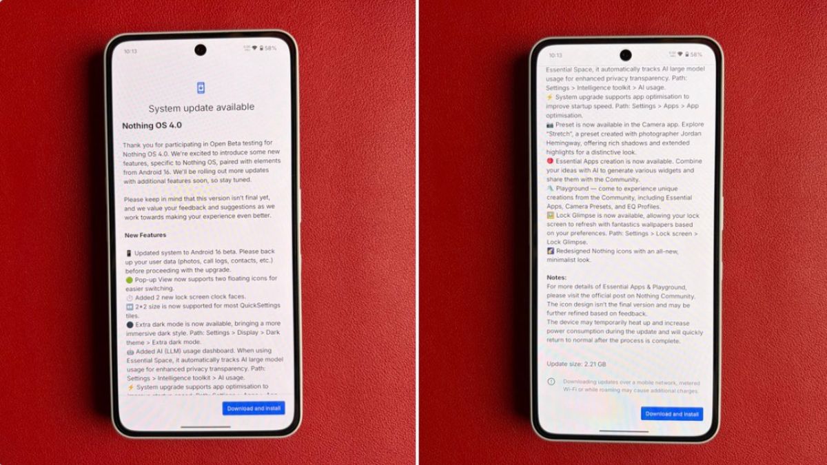Nothing Phone 3a and Phone 3a pro nothing os 4 open beta