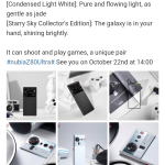 Nubia Z80 Ultra - True Flagship Colors (Weibo Post)