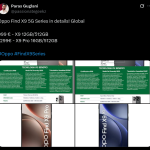 OPPO Find X9 Series (Global Models) - Pricing and Storage Options