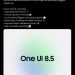 One UI 8.5 - Features (X Post)