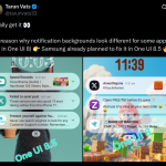 One UI 8.5 - Notification Background Fix